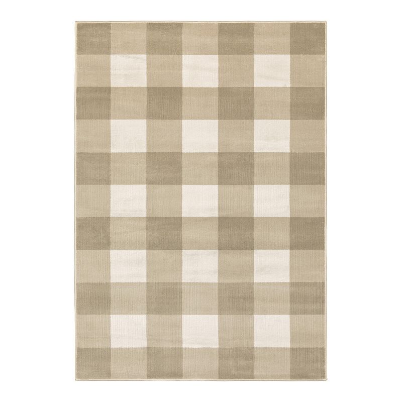 StyleHaven Genova Gingham Plaid Area Rug