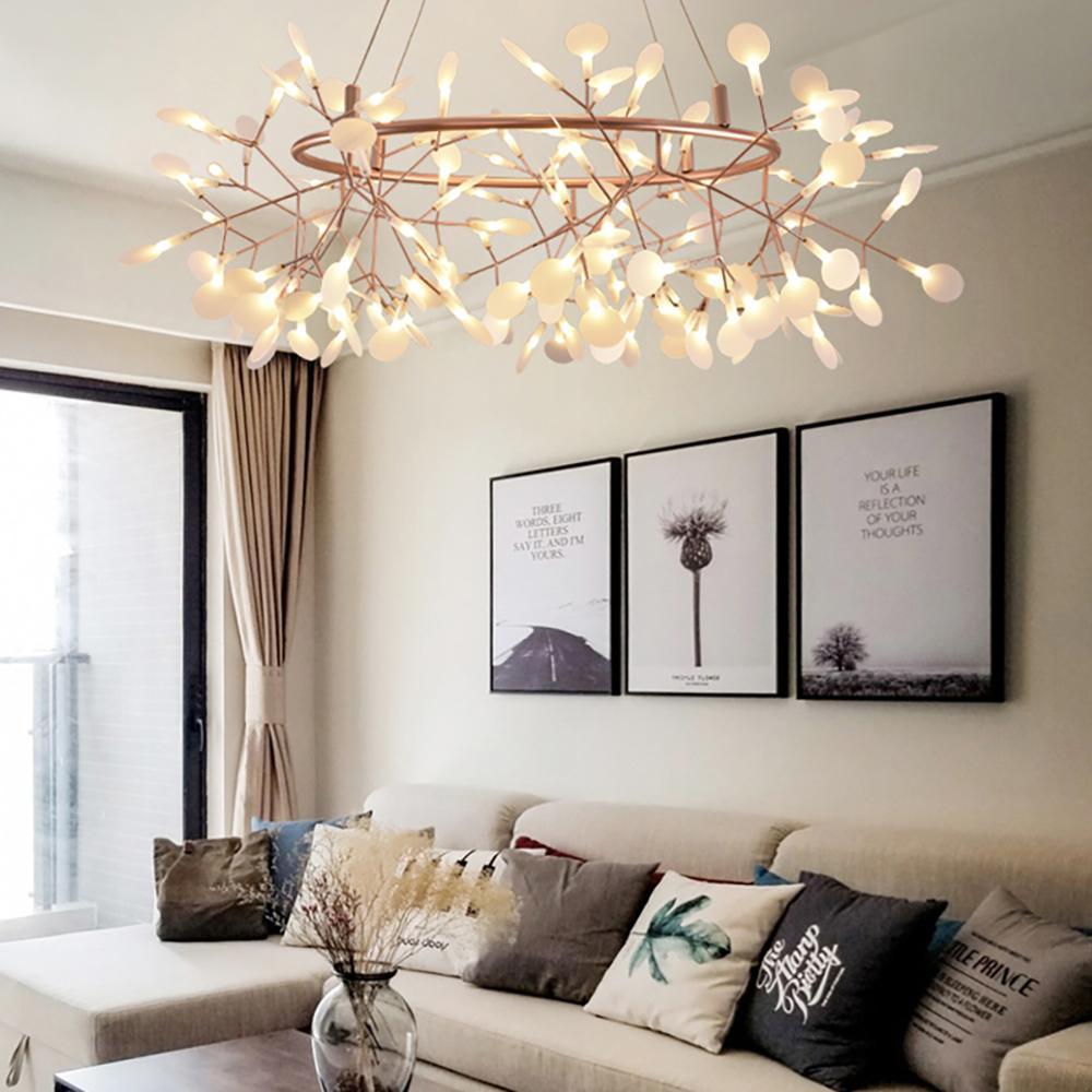 Rose Gold Firefly LED Chandelier