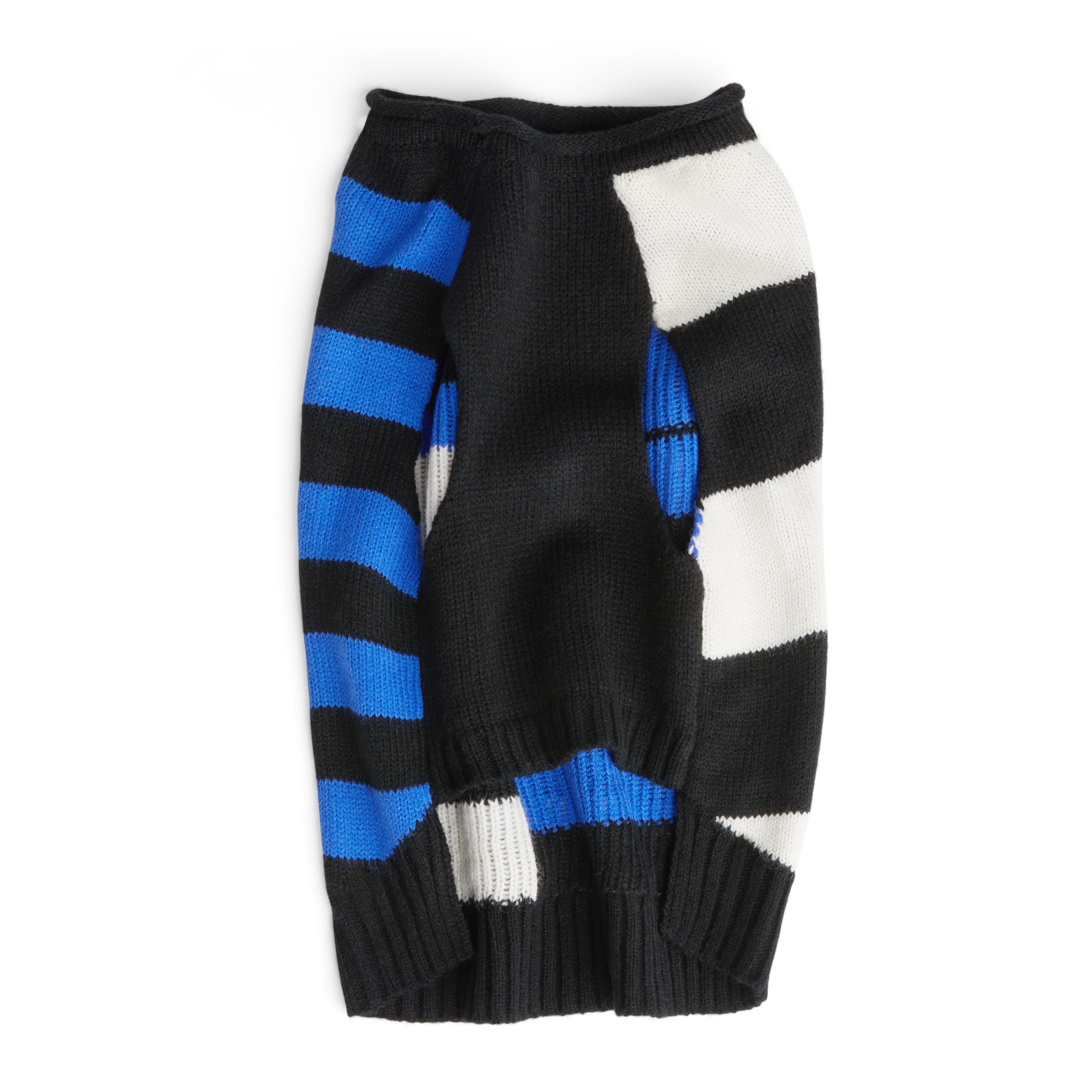 YOULY Black Stripe Dog Sweater， XX-Small