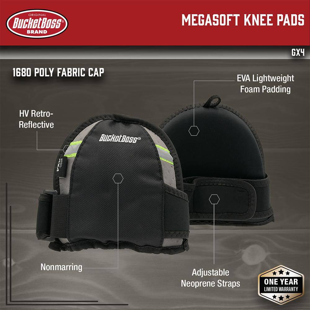 BUCKET BOSS Soft Cap Non-Marring Mega Soft Knee Pad (1-Pair) GX4