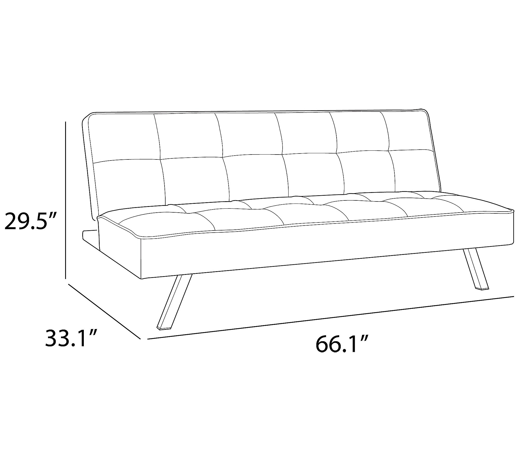 Serta Dilys 3-Seat Upholstery Fabric Sofa