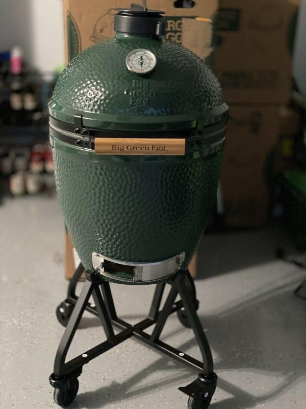 brand new big green egg grill smoker with new accessories