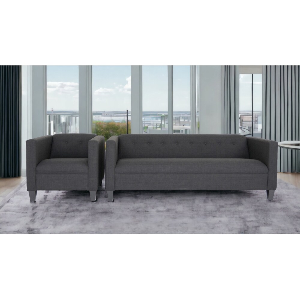 Coast to Coast Sofas Contemporary Chair and Sofa Set Polyester Nylon Solid Wood Frame Upholstered