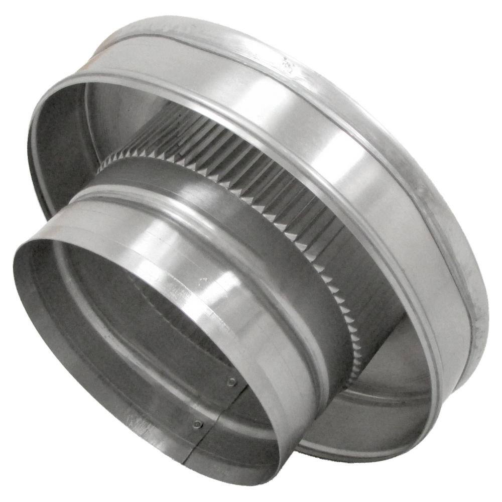 Active Ventilation 5 in. Dia Aluminum Vent Pipe Cap in Mill Finish VPC-5