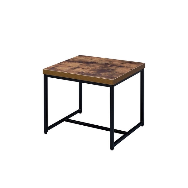 Square Side Table End Table， Oak