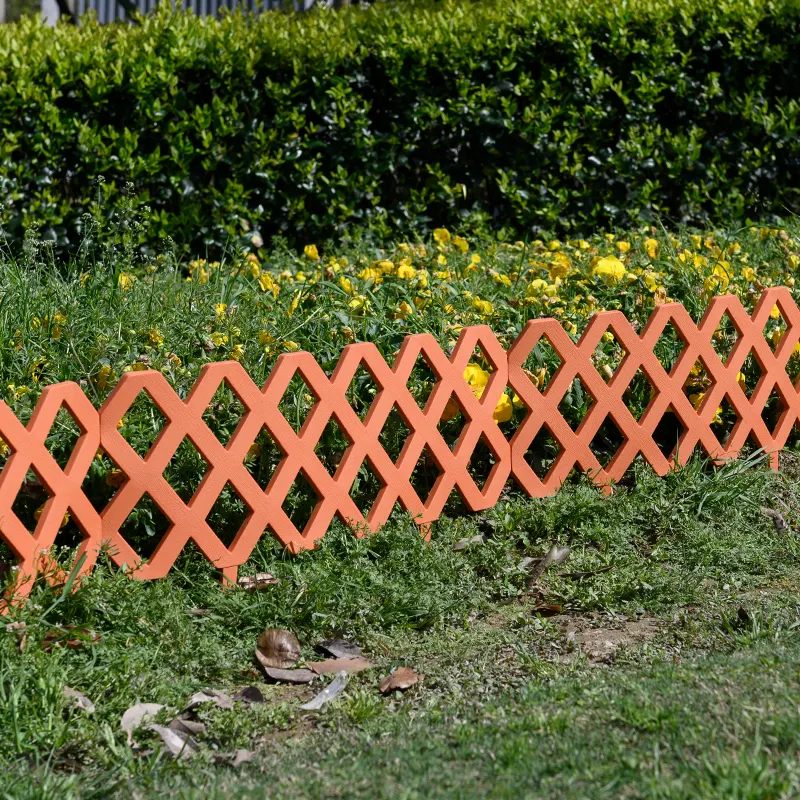 Plastic Edging Mini Fence Artificial Plants Mesh Decorative Border Picket Portable Supplies for Garden