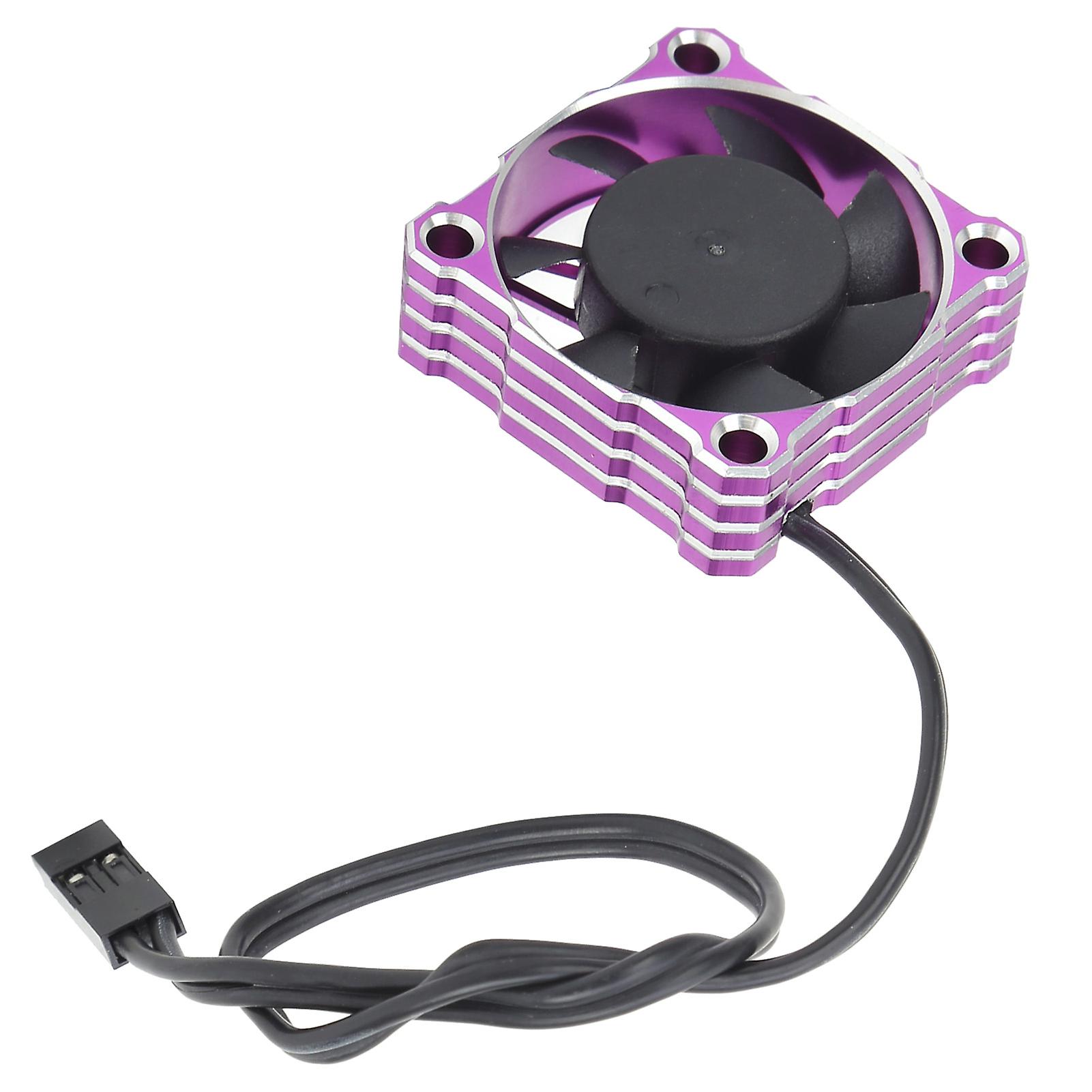 Rc Car Cooling Fan Waterproof For Competition High Speed Motor 16000rpm 30 X 30mm 5-9v(purple )