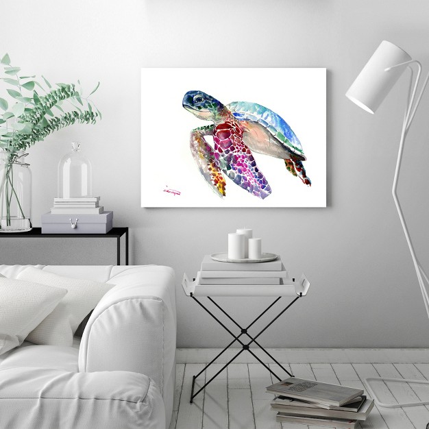 Americanflat Coastal Animal Sea Turtles 3 By Suren Nersisyan Wrapped Canvas