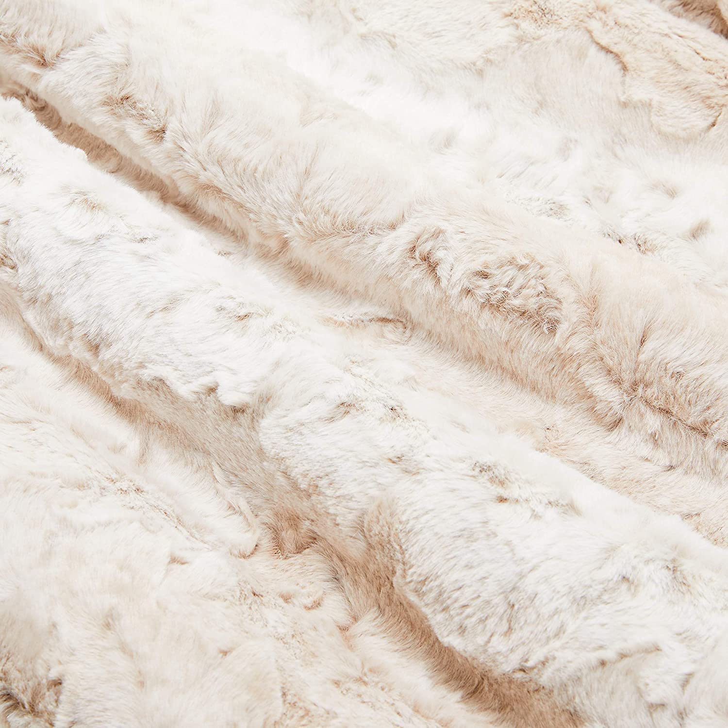 OS Minky Faux Fur Blanket-Tan Queen