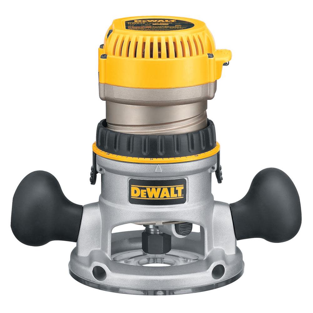 DEWALT 2-1/4 HP Electronic Variable Speed Fixed Base Router DW618 from DEWALT