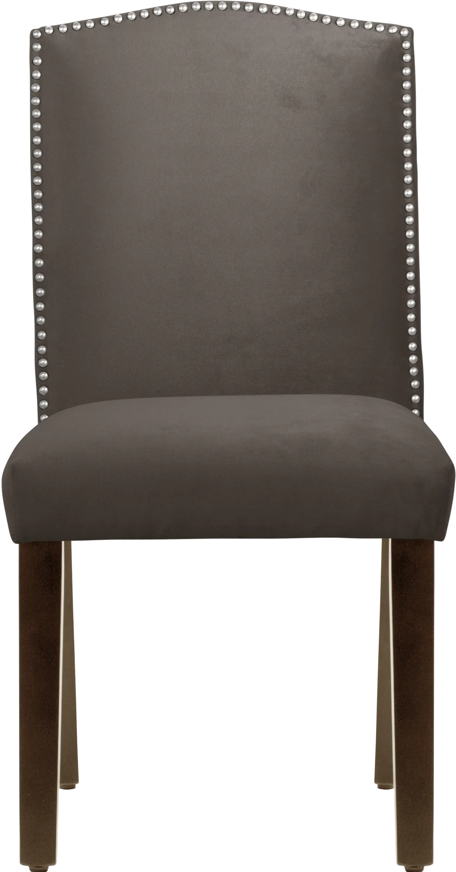 Reese Dark Brown Nail Button Back Dining Chair- Skyline Furniture