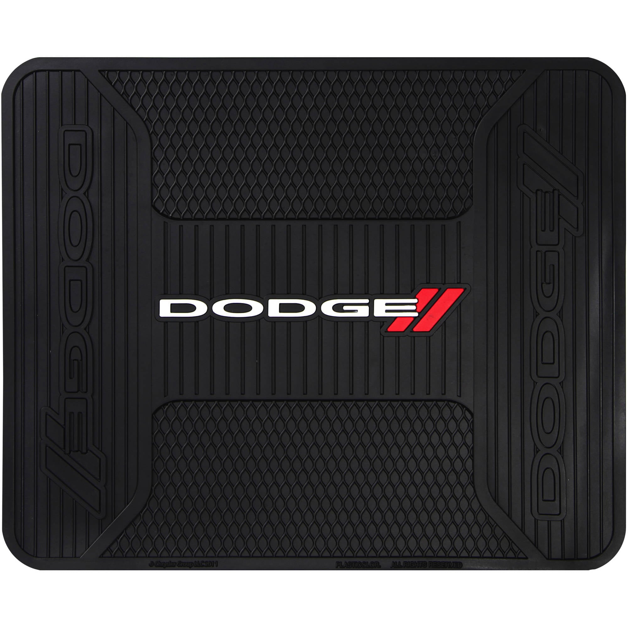 Plasticolor Dodge Universal Fit Automotive Utility Mat， Vinyl， Black， 1 Piece