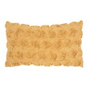 Mina Victory Lifestyles Denim Roses Throw Pillow