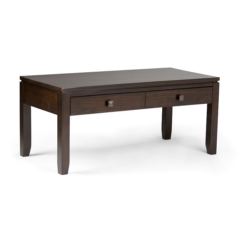 Simpli Home Cosmopolitan Rectangle Contemporary Coffee Table