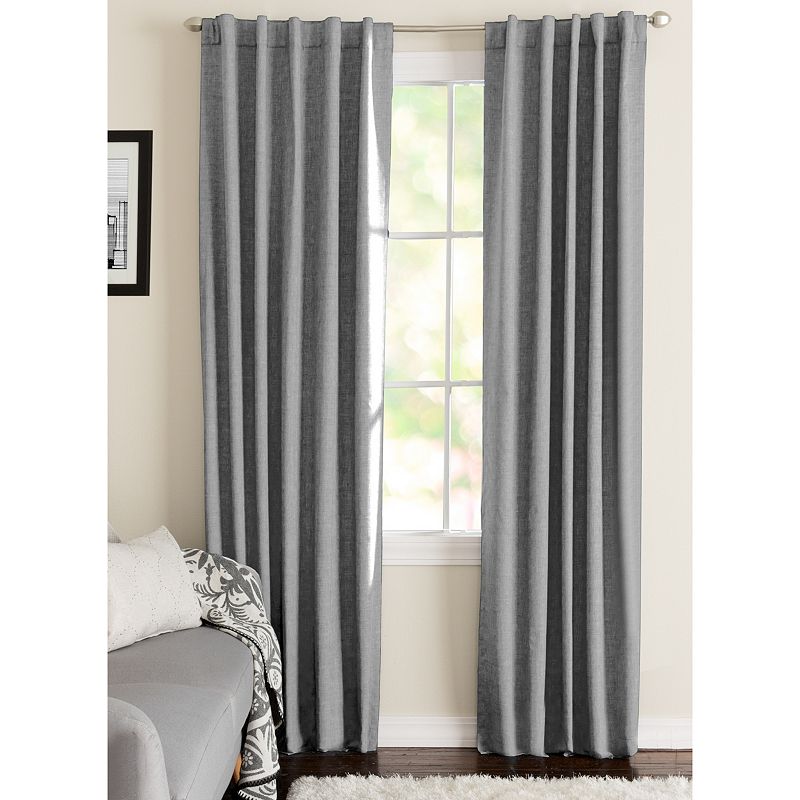 NATCO Wakefield Energy Textured Solid Blackout Window Curtain Panel