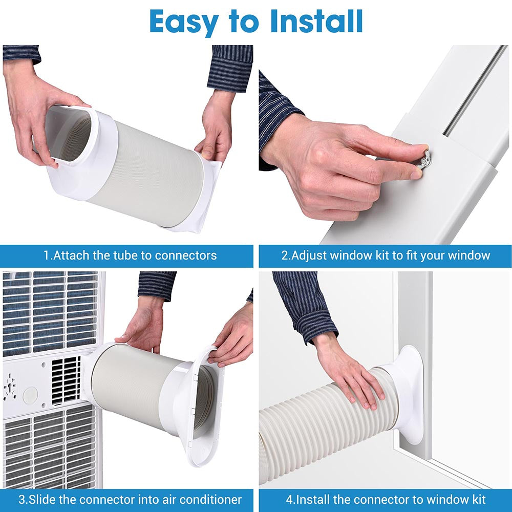 Yescom Window Vent Kit for Portable AC 5 7/8