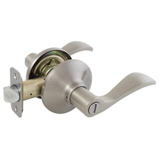 Defiant Naples Satin Nickel BedBath Privacy Door Handle LYEX201B