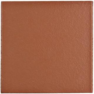 Merola Tile Klinker Red 5 78 in. x 5 78 in. Ceramic Floor and Wall Quarry Tile 5.98 sq. ft.  case FGA6KRD