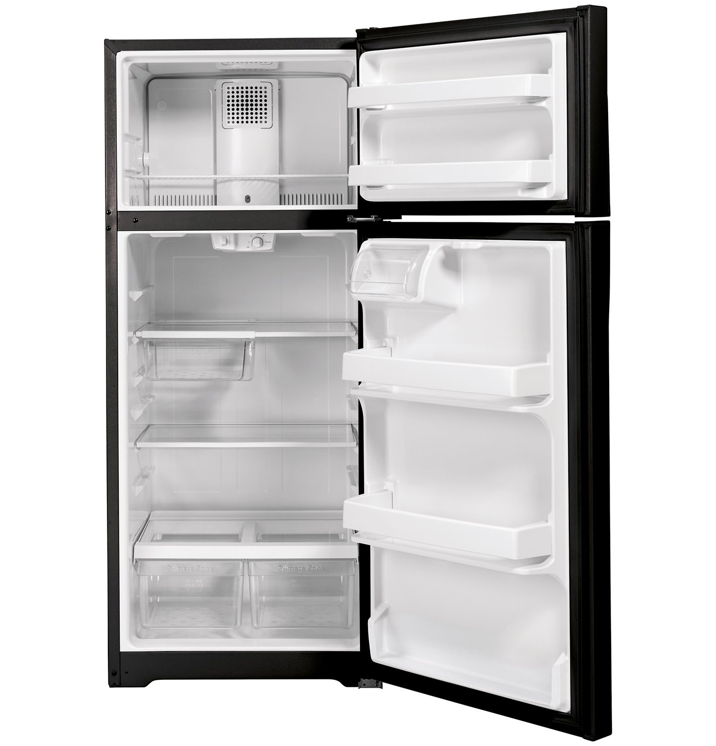 GE ADA ENERGY STAR 16.6 Cu. Ft. Black Top-Freezer Refrigerator