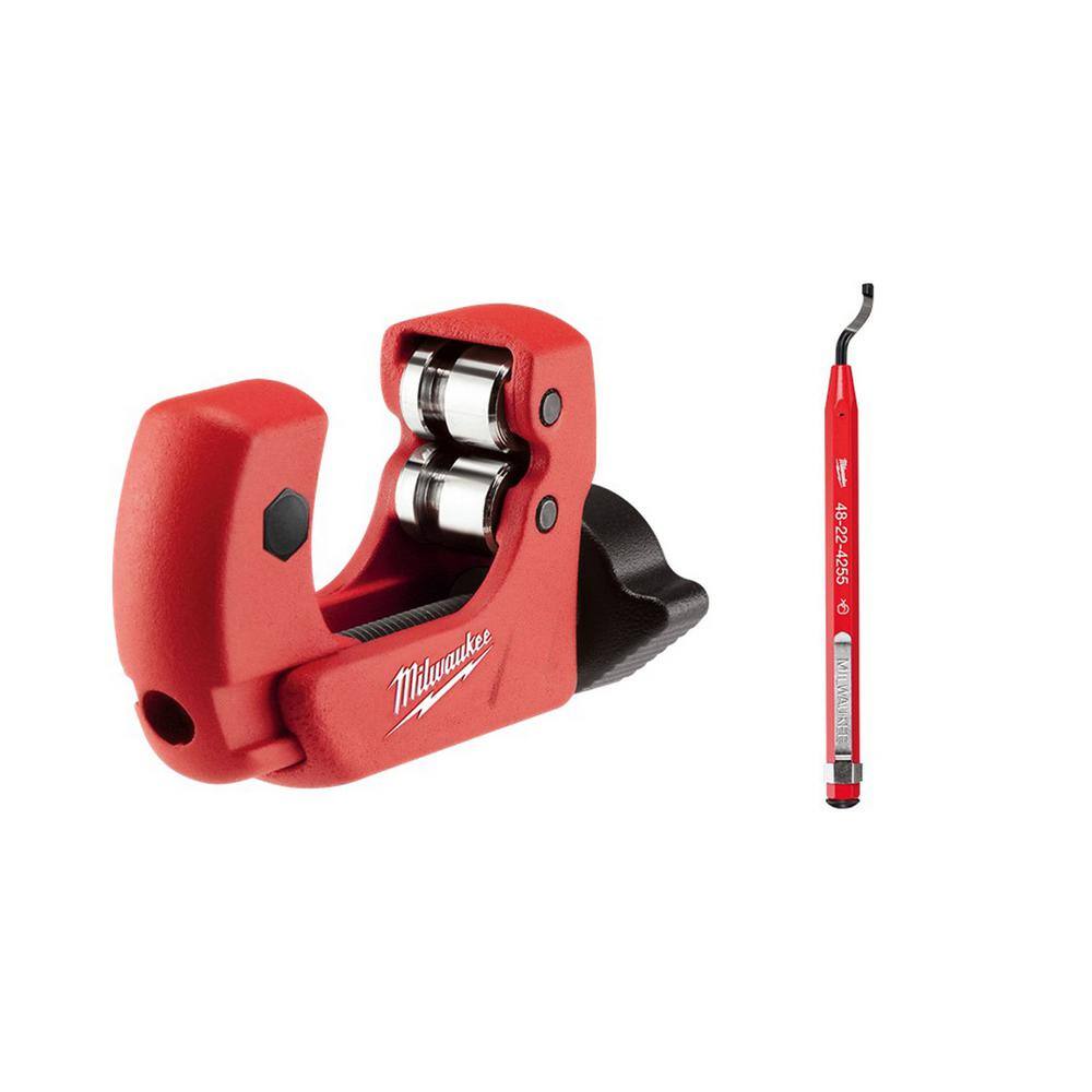 MW 1 in. Mini Copper Tubing Cutter with Reaming Pen 48-22-4251-48-22-4255