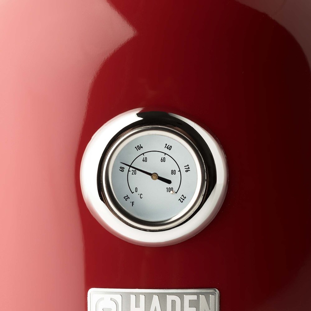 Haden Dorset 1.7 Liter Stainless Steel Electric Kettle with Auto Shut Off  Red   48