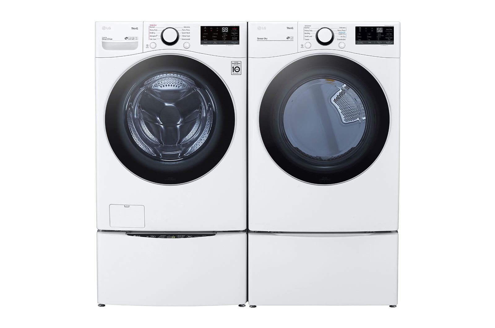 Lg WM3600HWA 4.5 Cu. Ft. Ultra Large Capacity Smart Wi-Fi Enabled Front Load Washer With Built-In Intelligence & Steam Technology