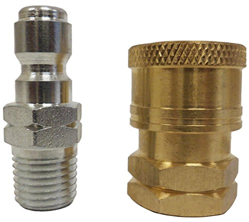 Ultimate Washer UW18713 1/4-Inch High Pressure Quick Disconnect Adapter Set, Replaces Apache 98441022, 5000 PSI Rating