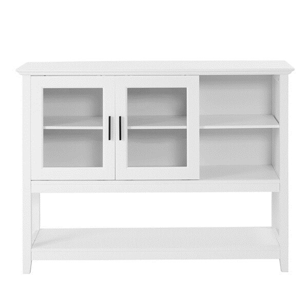 White Bathroom Floor Storage Cabinet