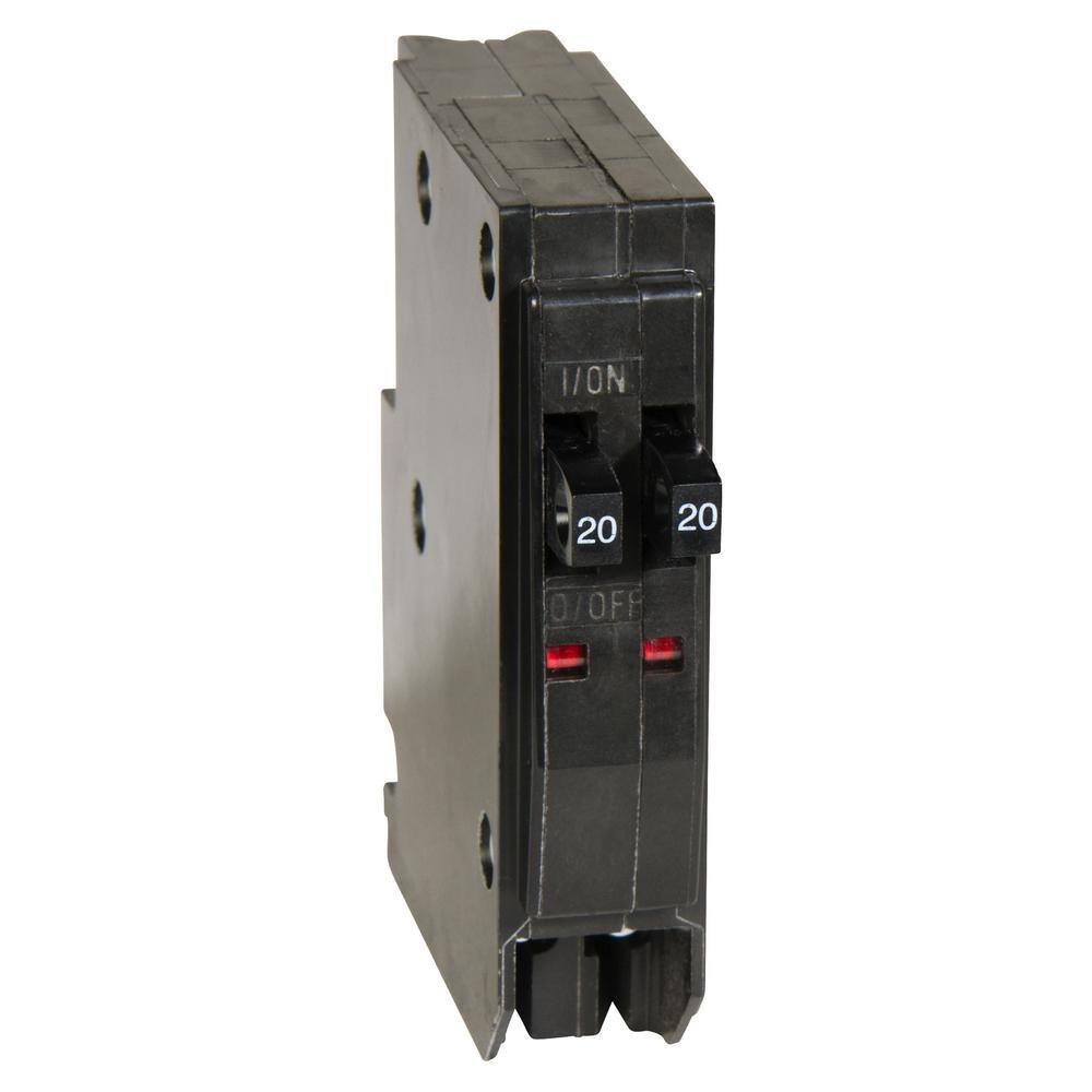 Square D QO 2-20 Amp Single-Pole Class CTL Tandem Circuit Breaker QOT2020CP