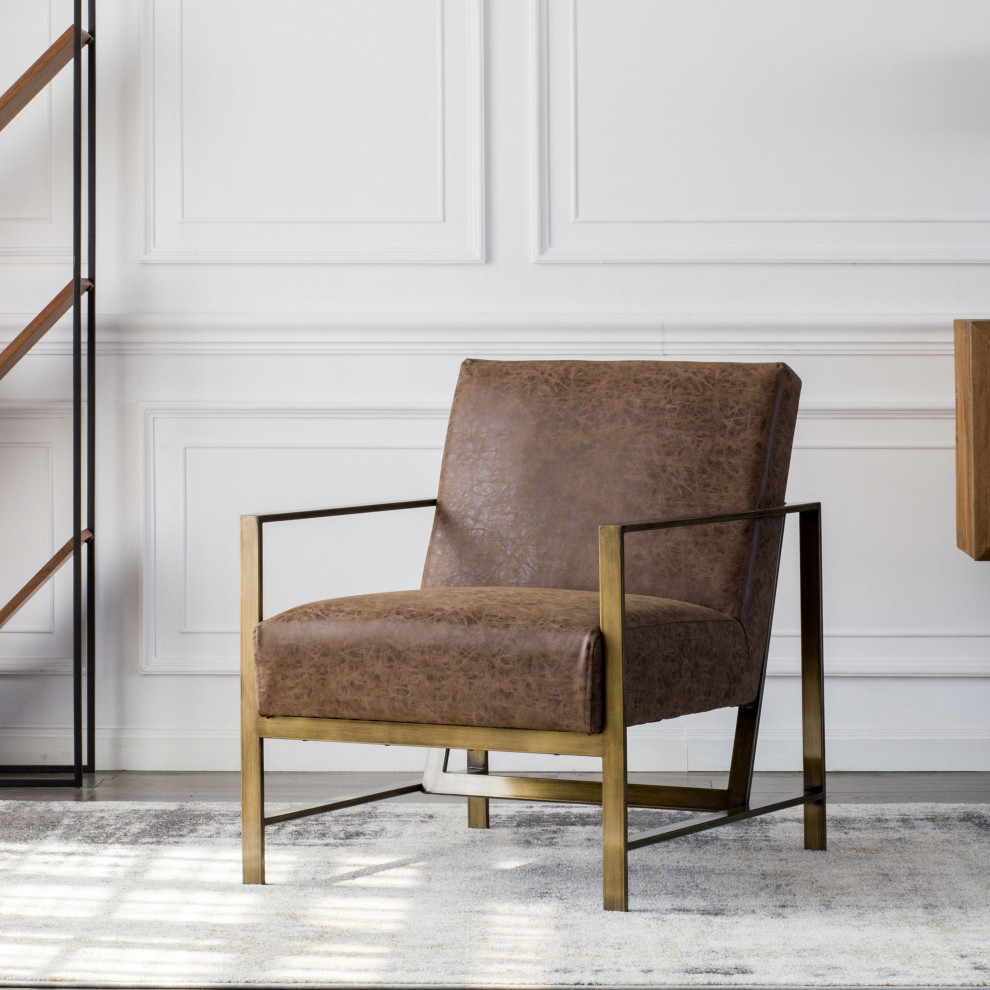 Havana Arm Chair  Nubuck Chocolate   Contemporary   Armchairs And Accent Chairs   by Virgil Stanis Design  Houzz