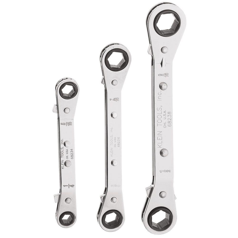 Klein Tools Reverse Ratchet Box Wrench Set 3 Pc 68244 from Klein Tools