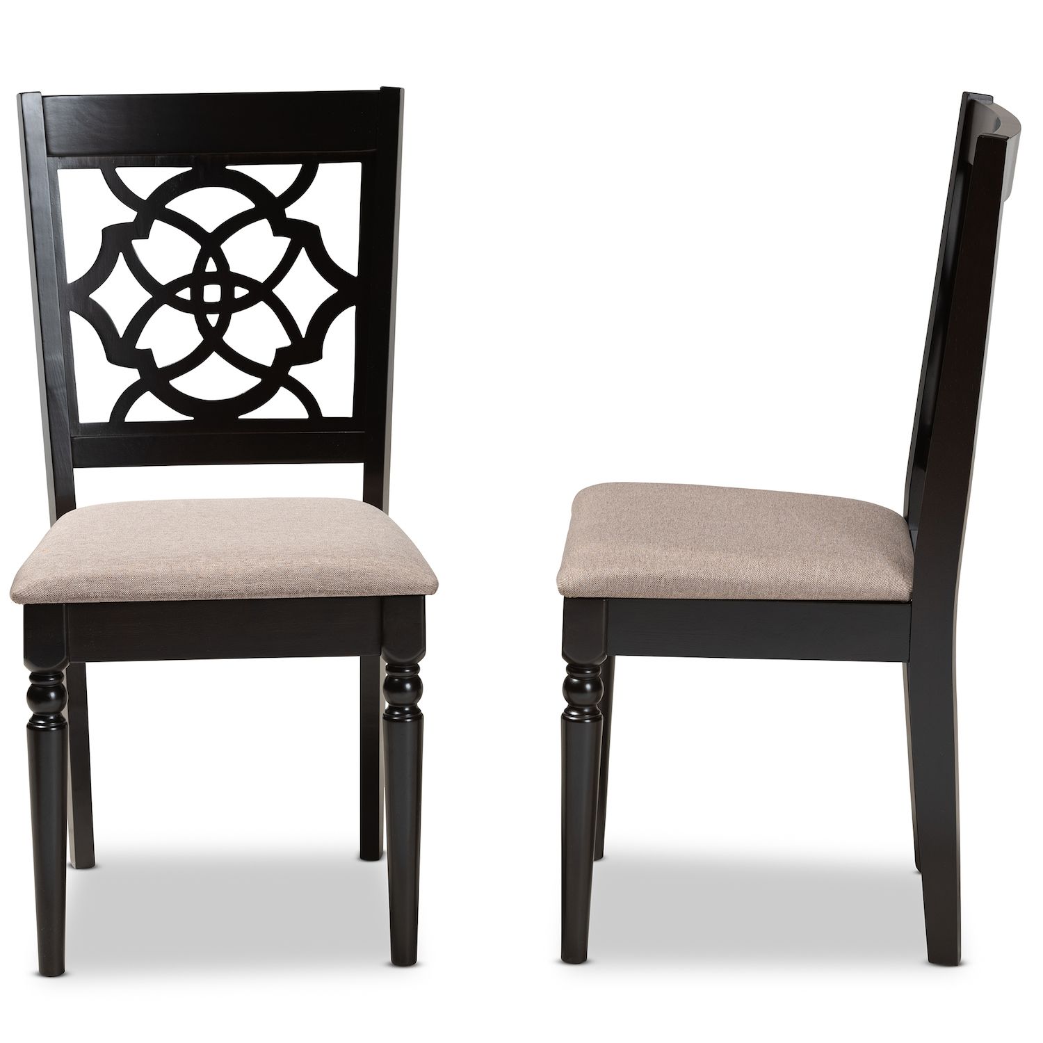 Baxton Studio Renaud Dining Chair 2-piece Set