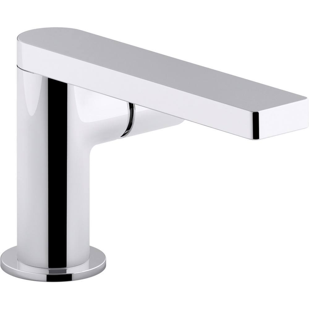 KOHLER Composed Single Hole Single-Handle Bathroom Faucet with Cylindrical Handle and Drain in Polished Chrome K-73050-7-CP