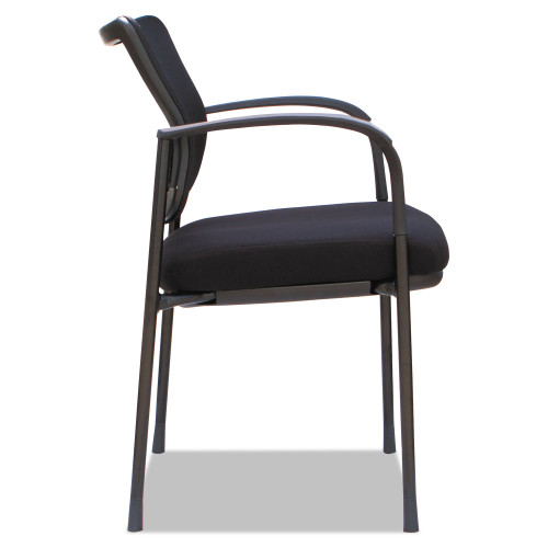 Alera IV Series Guest Chairs， Mesh Back， Fabric Seat， 25.19 x 23.62 x 32.28， Black， 2/Carton (IV4314A)