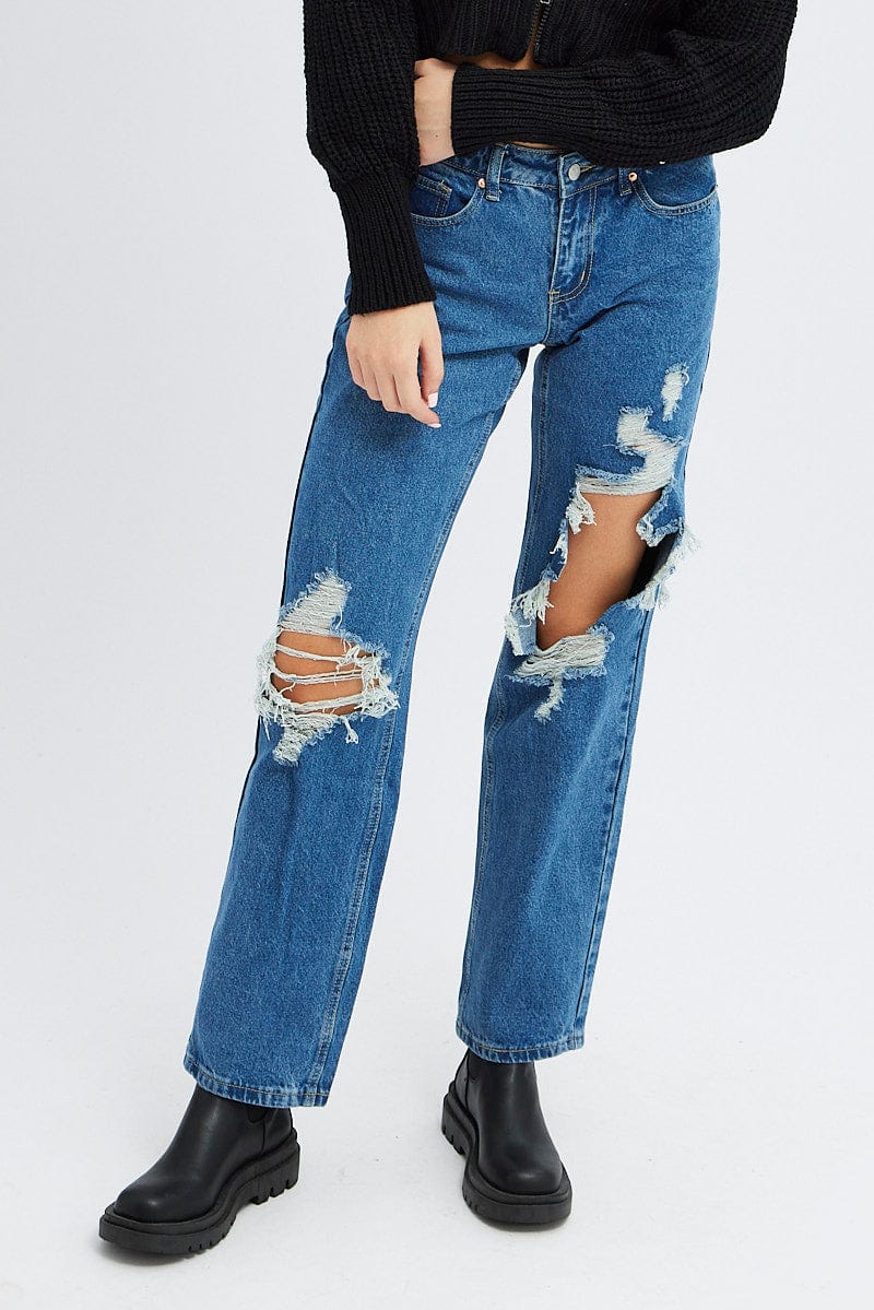 Denim Baggy Denim Jeans Low rise