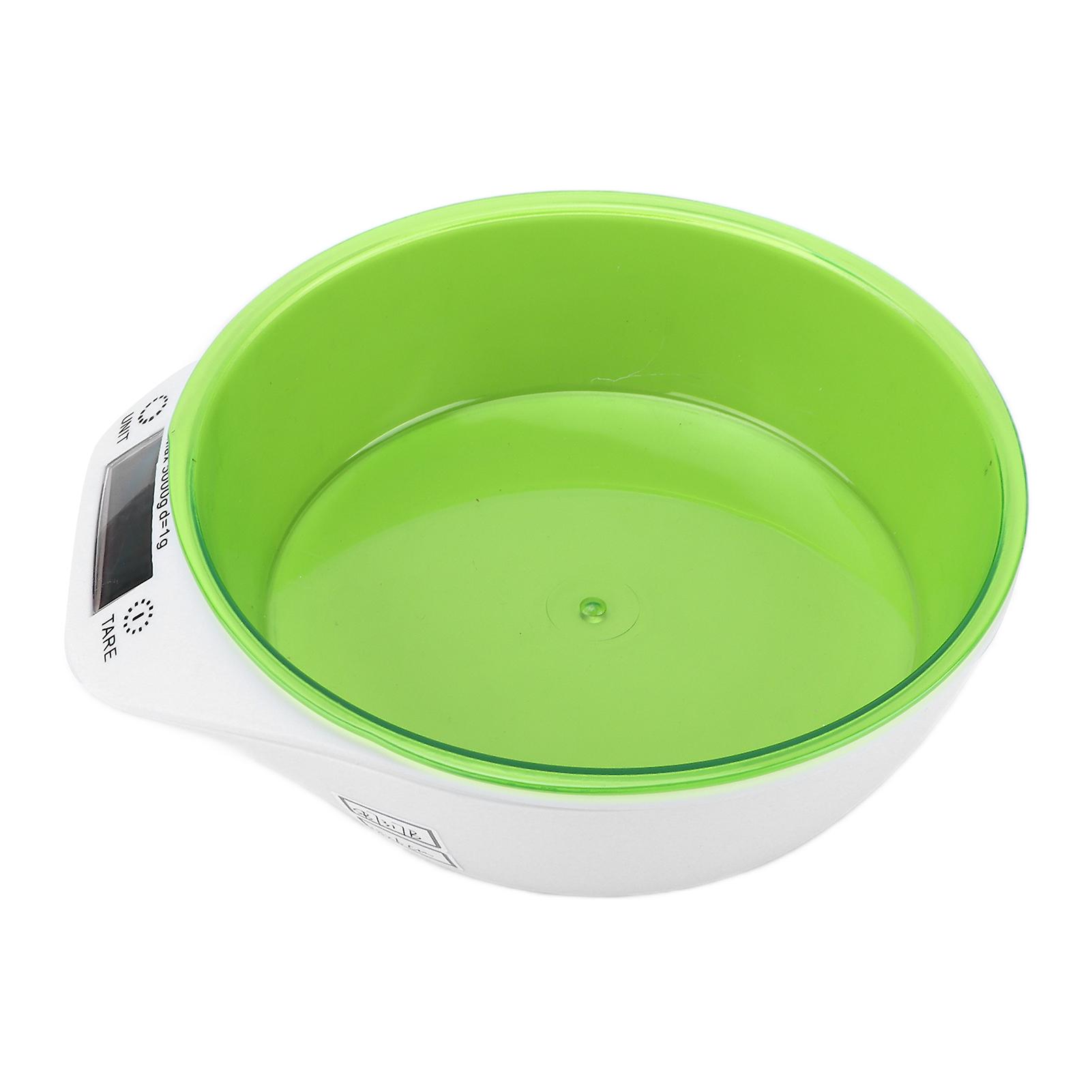 Pet Food Scale Bowl Cat Dog Digital Kitchen Food Weighing Bowl For Pet Food Baking Cookinggreen