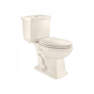 Glacier Bay 2-piece 1.0 GPF1.28 GPF High Efficiency Dual Flush Elongated Toilet in Biscuit N2430E-BISC