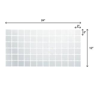 Daltile Restore Bright White 12 in. x 24 in. Glazed Ceramic Mosaic Tile (24 sq. ft.Case) 019022MS1P2