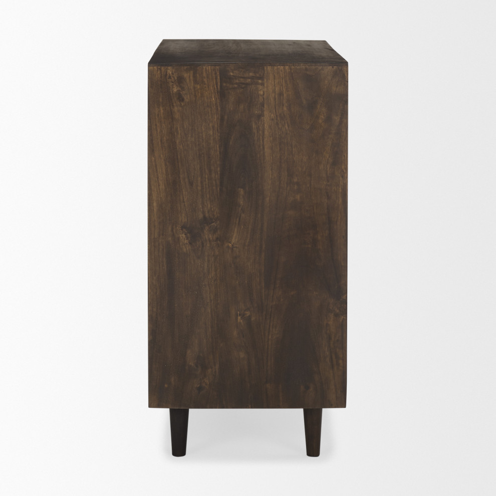 Tucker Solid Wood Patterned Accent Cabinet   Contemporary   Accent Chests And Cabinets   by Mercana  Houzz