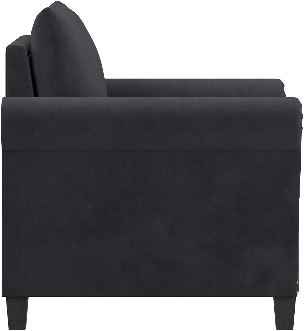 Jay Charcoal Accent Chair with Nail Head Trim