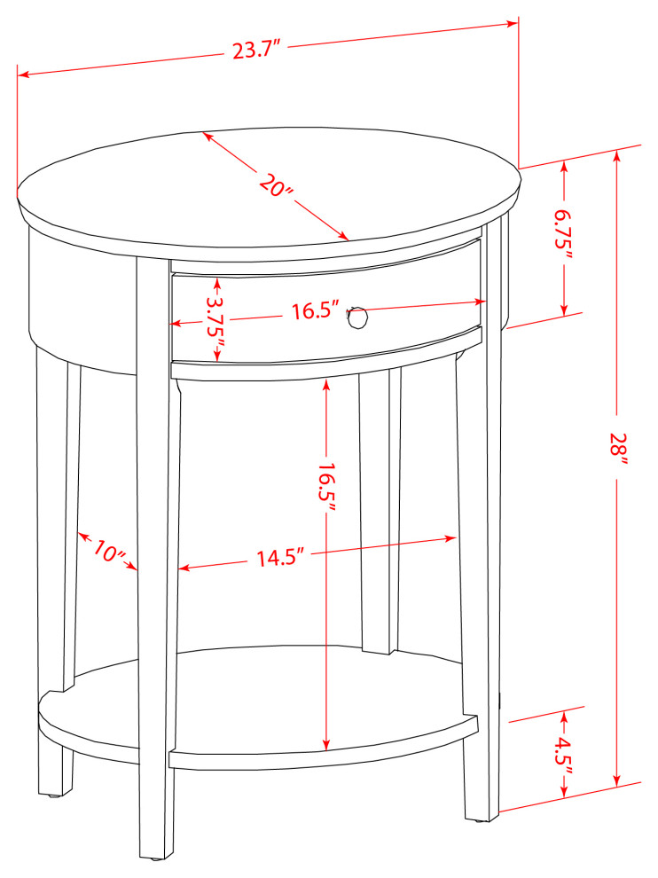 Small End Table  1 Wood Drawer  Stable  Sturdy Constructed Distressed Jacobean   Contemporary   Side Tables And End Tables   by Kolibri Decor  Houzz