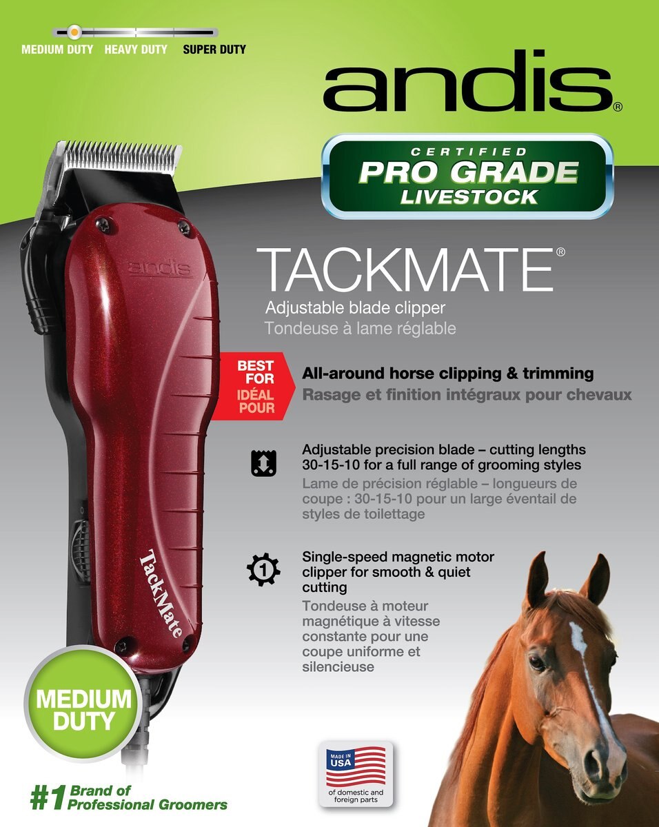 Andis Tackmate Adjustable Blade Horse Clipper