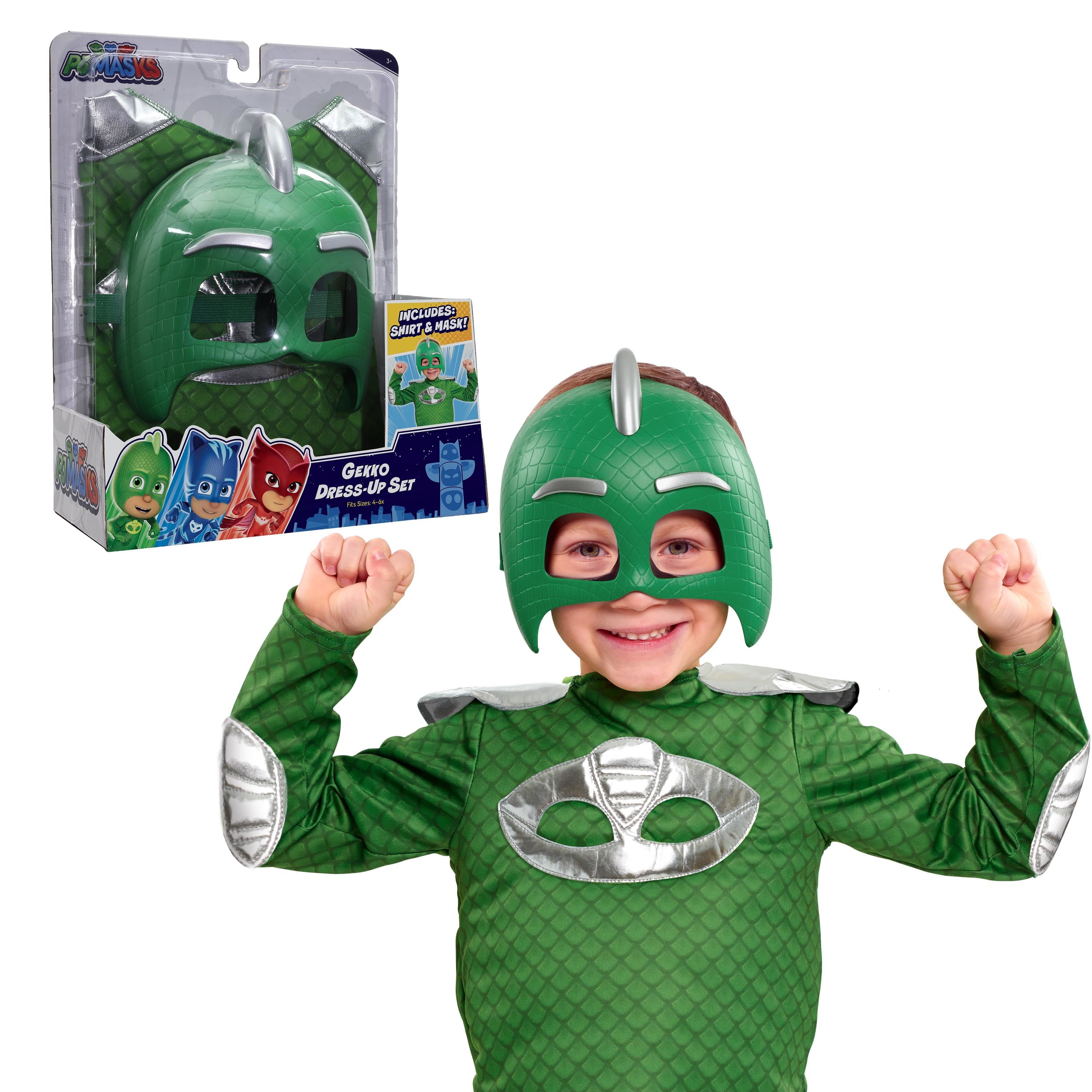 PJ Masks Turbo Blast Gekko Dress Up Set,  Kids Toys for Ages 3 Up, Gifts and Presents