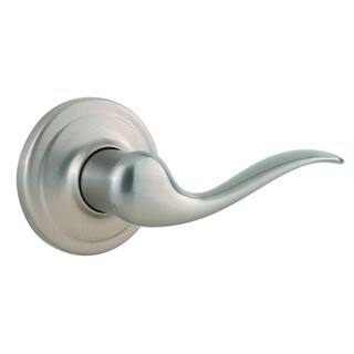 Kwikset Tustin Satin Nickel Right-Handed Half-Dummy Door Lever with Microban Antimicrobial Technology 788TNL RH 15 CP