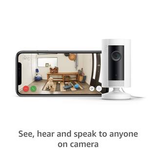 Ring Indoor Cam - Compact Plug-In Smart Security Wifi Video Camera with 2-Way Talk Night Vision White 2-Pack B07RM6922G