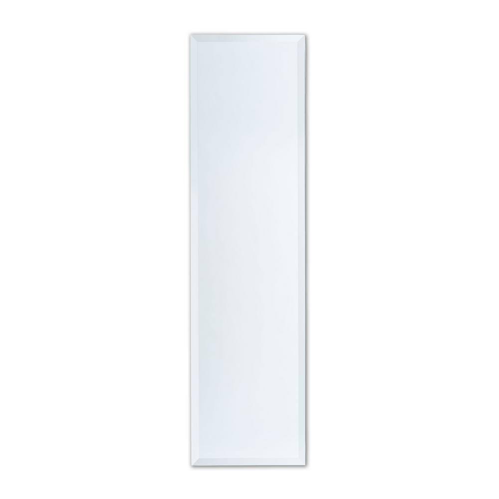 better bevel 16 in. W x 60 in. H Frameless Full-Length Rectangular Beveled Edge Bathroom Vanity Mirror 17155