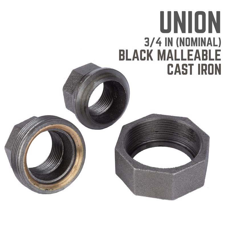 UNION IRON BLK 3/4