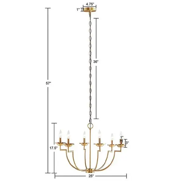 6-Light Traditional Candelabra Styled Chandelier Shopping - The Best Deals on Chandeliers