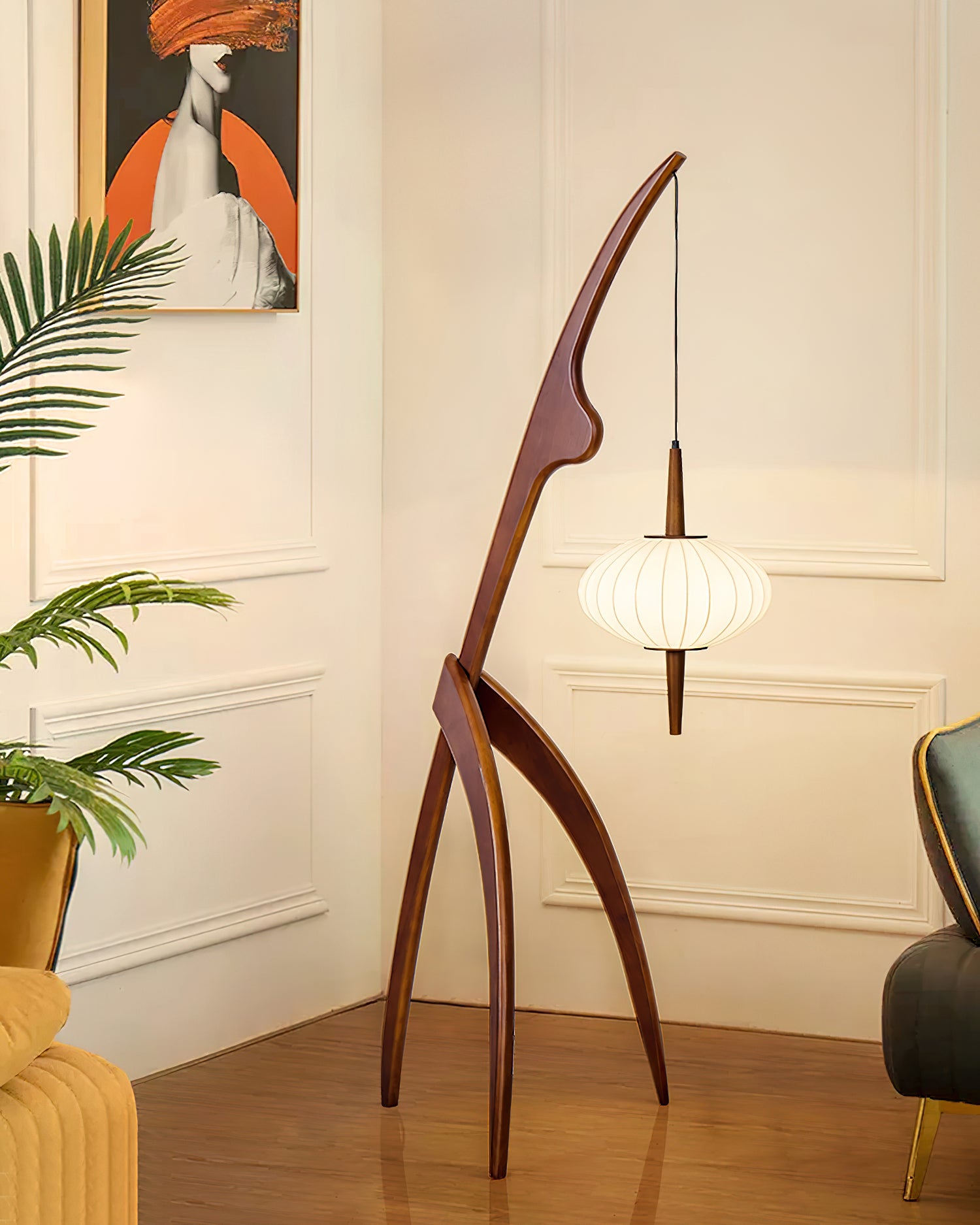 Mantis Wood Floor Lamp