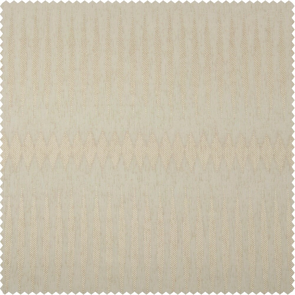 Exclusive Fabrics Polaris Patterned Linen Sheer Curtain (1 Panel)